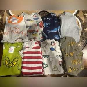 Hanna Andersson pajamas 8 pairs - long sleeve/pants size 6/7 - huge lot